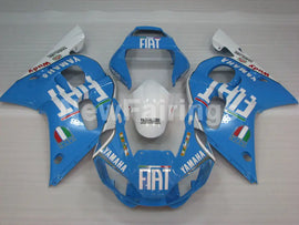 Blue and White FIAT - YZF-R6 98-02 Fairing Kit Vehicles & Parts > Vehicle Parts & Accessories > Motor Vehicle Parts >