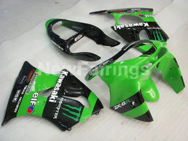 Green and Black Monster - NINJA ZX-6R 98-99 Fairing Kit Vehicles & Parts > Vehicle Parts & Accessories > Motor Vehicle