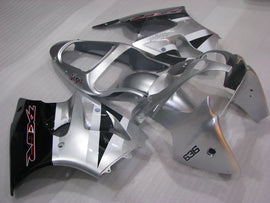 Silver and Black Factory Style - NINJA ZX-6R 00-02 Fairing Kit