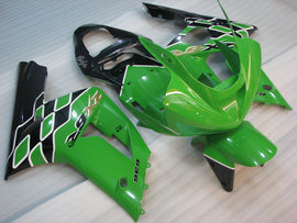 Green and Black Factory Style - NINJA ZX-6R 03-04 Fairing Kit