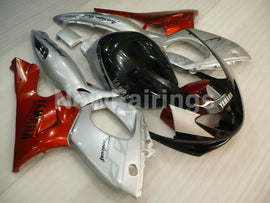 Silver and Wine Red Black Factory Style - YZF600R Thundercat 96-07 Fairing Kit Vehicles & Parts > Vehicle Parts &