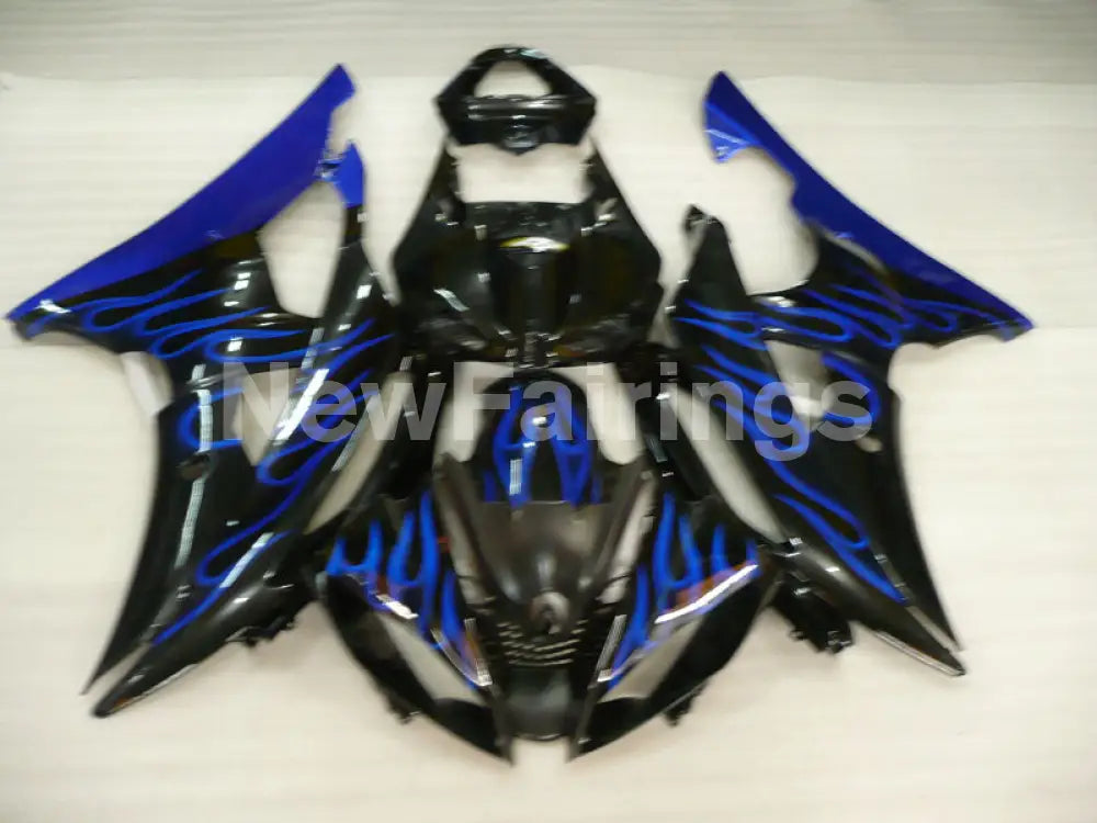 Black and Blue Flame - YZF-R6 08-16 Fairing Kit Vehicles & Parts > Vehicle Parts & Accessories > Motor Vehicle Parts >