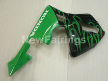 Cargar imagen en el visor de la galería, Black and Green Flame - CBR600RR 03-04 Fairing Kit -