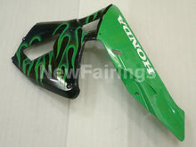 Cargar imagen en el visor de la galería, Black and Green Flame - CBR600RR 03-04 Fairing Kit -