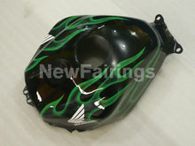Cargar imagen en el visor de la galería, Black and Green Flame - CBR600RR 03-04 Fairing Kit -