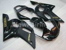 Cargar imagen en el visor de la galería, Black and Matte Black with Gold Decals Factory Style - YZF-R6 98-02 Fairing Kit Vehicles &amp; Parts &gt; Vehicle Parts &amp;