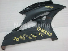 Cargar imagen en el visor de la galería, Black and Matte Black with Gold Stickers Factory Style - YZF-R6 06-07 Fairing Kit Vehicles &amp; Parts &gt; Vehicle Parts &amp;