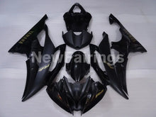Cargar imagen en el visor de la galería, Black and Matte Black with Golden Stickers Factory Style - YZF-R6 08-16 Fairing Kit Vehicles &amp; Parts &gt; Vehicle Parts &amp;