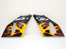 Cargar imagen en el visor de la galería, Black and Orange Flame - YZF-R1 00-01 Fairing Kit