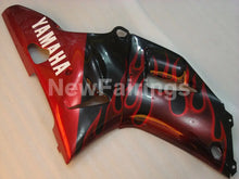 Cargar imagen en el visor de la galería, Black and Red Flame - YZF-R1 00-01 Fairing Kit - Vehicles &amp;