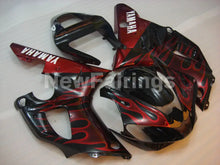 Cargar imagen en el visor de la galería, Black and Red Flame - YZF-R1 00-01 Fairing Kit - Vehicles &amp;