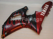 Cargar imagen en el visor de la galería, Black and Red Flame - YZF-R1 00-01 Fairing Kit - Vehicles &amp;