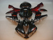 Cargar imagen en el visor de la galería, Black and Red Flame - YZF-R1 04-06 Fairing Kit - Vehicles &amp;