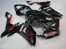 Cargar imagen en el visor de la galería, Black Red Flame - YZF-R1 07-08 Fairing Kit - Vehicles &amp;