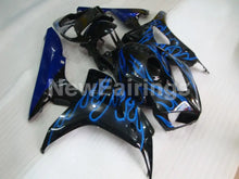 Cargar imagen en el visor de la galería, Black Blue Flame - CBR1000RR 06-07 Fairing Kit - Vehicles &amp;