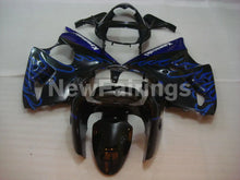 Cargar imagen en el visor de la galería, Black and Blue Flame NINJA ZX 6R 00 02 Fairing Kit Vehicles