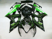 Cargar imagen en el visor de la galería, Black and Green Flame - GSX - R1000 05 - 06 Fairing Kit