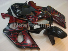 Cargar imagen en el visor de la galería, Black and Red Flame - GSX - R1000 00 - 02 Fairing Kit
