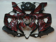 Cargar imagen en el visor de la galería, Black and Red Flame - GSX - R1000 05 - 06 Fairing Kit