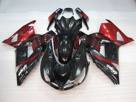 Black and Red Flame - NINJA ZX-14R 06-11 Fairing Kit