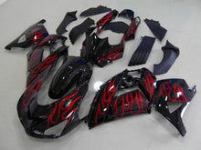 Cargar imagen en el visor de la galería, Black and Red Flame - NINJA ZX-14R 06-11 Fairing Kit