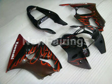Cargar imagen en el visor de la galería, Black Red Flame NINJA ZX 6R 00 02 Fairing Kit Vehicles &amp;