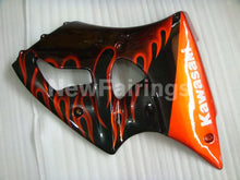 Cargar imagen en el visor de la galería, Black Red Flame NINJA ZX 6R 00 02 Fairing Kit Vehicles &amp;
