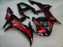 Cargar imagen en el visor de la galería, Black Red Flame - YZF-R1 02-03 Fairing Kit - Vehicles &amp;