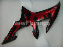 Cargar imagen en el visor de la galería, Black Red Flame - YZF-R1 02-03 Fairing Kit - Vehicles &amp;