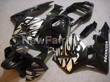 Cargar imagen en el visor de la galería, Black and Silver Fire - CBR600RR 03-04 Fairing Kit -
