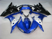 Cargar imagen en el visor de la galería, Blue Black and White Factory Style - YZF-R6 03-04 Fairing Kit Vehicles &amp; Parts &gt; Vehicle Parts &amp; Accessories &gt; Motor