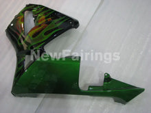 Cargar imagen en el visor de la galería, Green and Black Flame - CBR600RR 03-04 Fairing Kit -