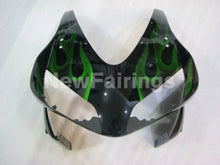 Cargar imagen en el visor de la galería, Green and Black Flame - CBR600RR 03-04 Fairing Kit -