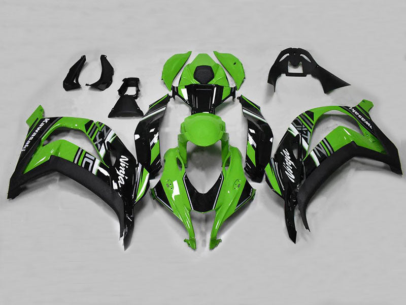 Green with Black Factory Style - NINJA ZX-10R 16-20 Fairing