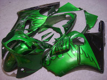 Cargar imagen en el visor de la galería, Green and Black Flame - NINJA ZX-12R 00-01 Fairing Kit