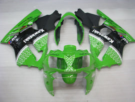 Green and Black Nakano - NINJA ZX-12R 02-04 Fairing Kit