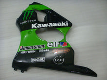 Cargar imagen en el visor de la galería, Green and Black Monster - NINJA ZX-6R 00-02 Fairing Kit