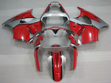 Cargar imagen en el visor de la galería, Red and Silver Factory Style - NINJA ZX-6R 00-02 Fairing Kit
