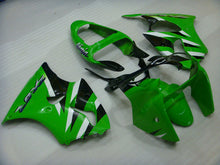 Cargar imagen en el visor de la galería, Green and Black Factory Style - NINJA ZX-6R 00-02 Fairing Kit