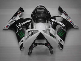 White and Black Monster - NINJA ZX-6R 03-04 Fairing Kit
