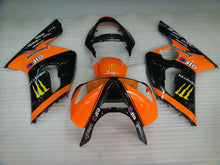 Cargar imagen en el visor de la galería, Orange and Black Monster - NINJA ZX-6R 03-04 Fairing Kit