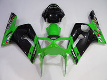 Cargar imagen en el visor de la galería, Black and Green Factory Style - NINJA ZX-6R 03-04 Fairing Kit