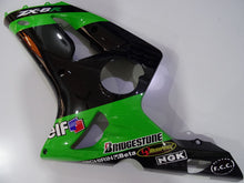 Cargar imagen en el visor de la galería, Black and Green Factory Style - NINJA ZX-6R 03-04 Fairing Kit