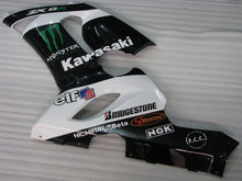 Cargar imagen en el visor de la galería, Black and White Monster - NINJA ZX-6R 05-06 Fairing Kit