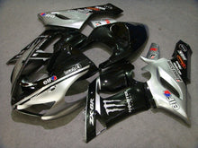 Cargar imagen en el visor de la galería, Black and Silver Monster - NINJA ZX-6R 05-06 Fairing Kit