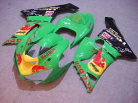 Green and Black Red Bull - NINJA ZX-6R 05-06 Fairing Kit