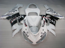 Cargar imagen en el visor de la galería, White and Black West - NINJA ZX-6R 05-06 Fairing Kit