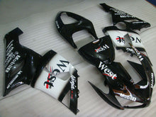 Cargar imagen en el visor de la galería, Black and White West - NINJA ZX-6R 05-06 Fairing Kit