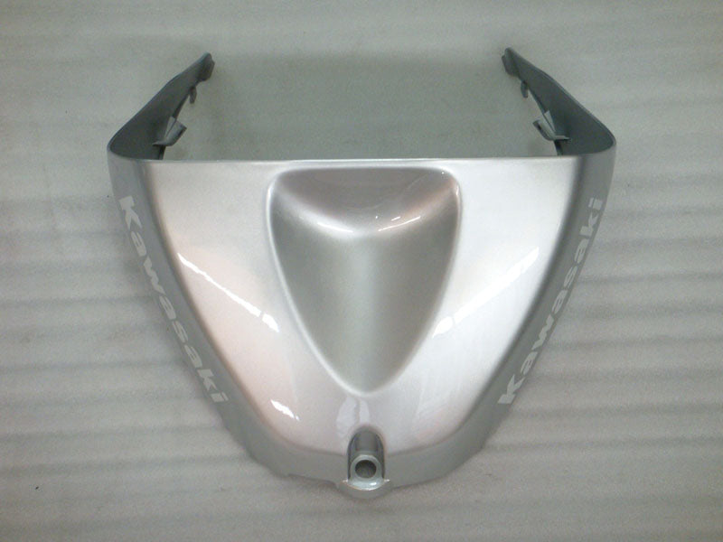 Silver and Matte Black Factory Style - NINJA ZX-6R 05-06 Fairing Kit