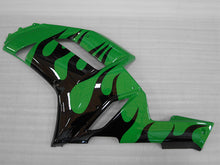 Cargar imagen en el visor de la galería, Green and Black Flame - NINJA ZX-6R 07-08 Fairing Kit